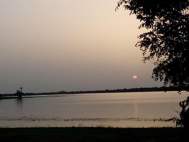 Belle vue du site au crépuscule