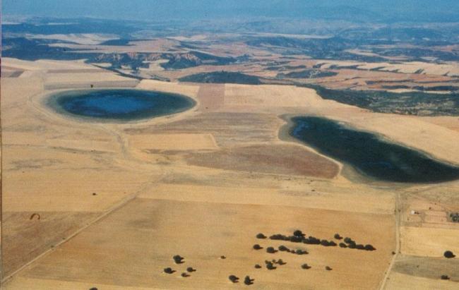 Lagunas de Beleña. Panorámica aérea.
