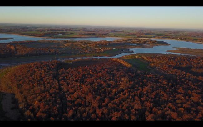 Vue aérienne du site Ramsar (PNRFO)