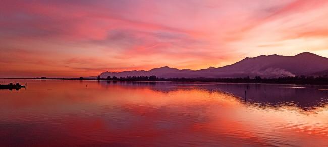 Etang de Biguglia - Ambiance d'un soir de décembre
