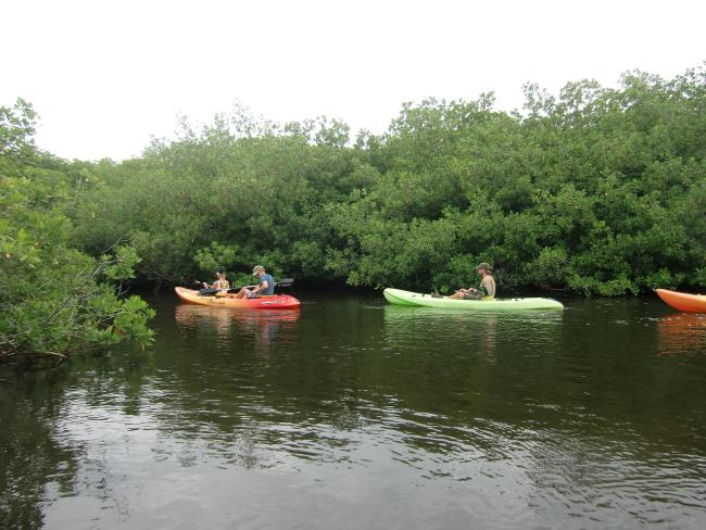 Canoeing at Lac Baai