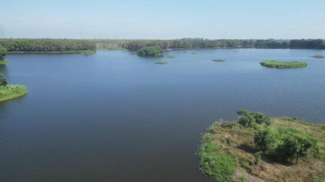 View of Sheikha Jheel Bird Sanctuary 