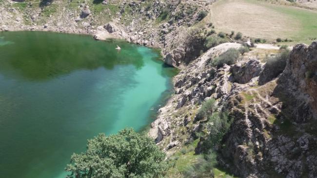 view of a natural water hole around of Barm Alvan wetland