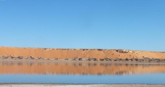Photo du lac inférieur du site El Melah 