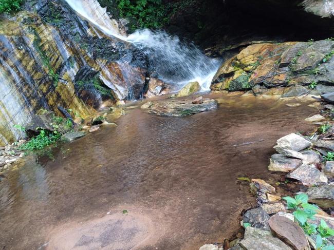 A view of Arinta Waterfall