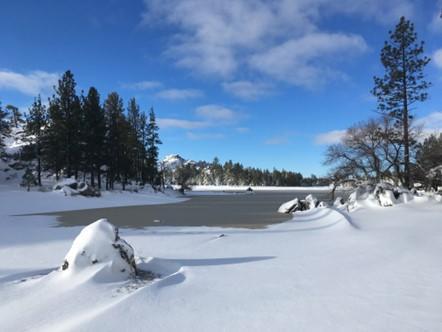 Laguna menor nevado