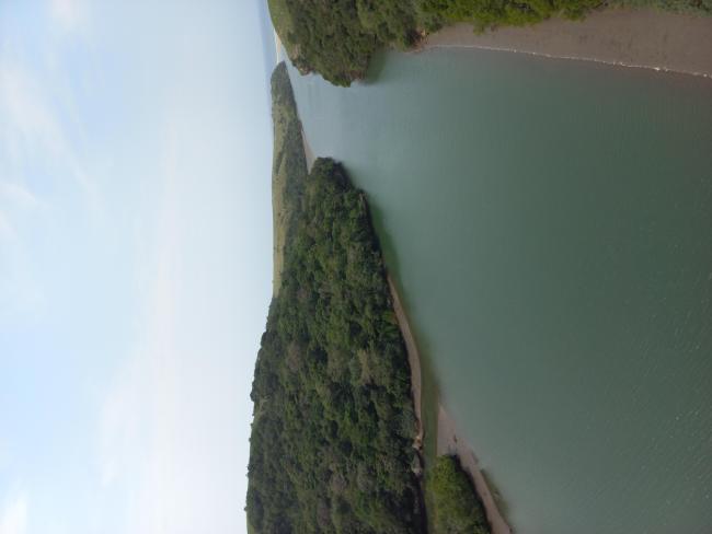Mthentu Estuary from Aerial view