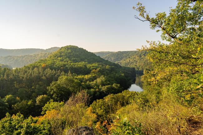 Umlaufberg mit Blick auf Tschechien