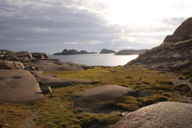 View from main island towards southwest.
