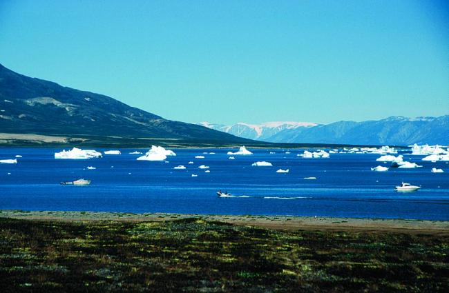 Aqajarua/Mudderbugt seen form south.