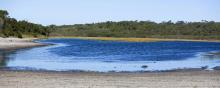 The Ramsar listed wetland of Jocks Lagoon near St Helens in Tasmania