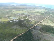 Aerial view of Ratelrivier Floodplain wetland