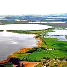 Aerial view of Lake Galenbeck