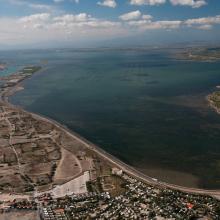 Lido et étang de Salses-Leucate