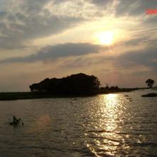 Atardecer en la ciénaga de Zapatosa