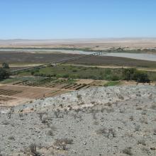 View of the Oppenheimer bridge from Swartkop.