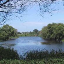 Laguna Los Laureles en lluvias del año 2003