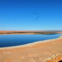 Photo du lac inférieur du site El Melah 