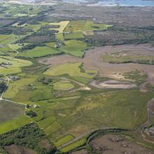 Aerial view of Sandblåst/Gaustadvågen 
