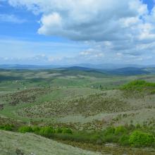 The view from Trojan Hill of the area surrounding Peštersko polje