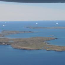 The islands seen from east.