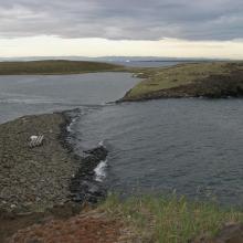 Coastal lagoon at Basisø.
